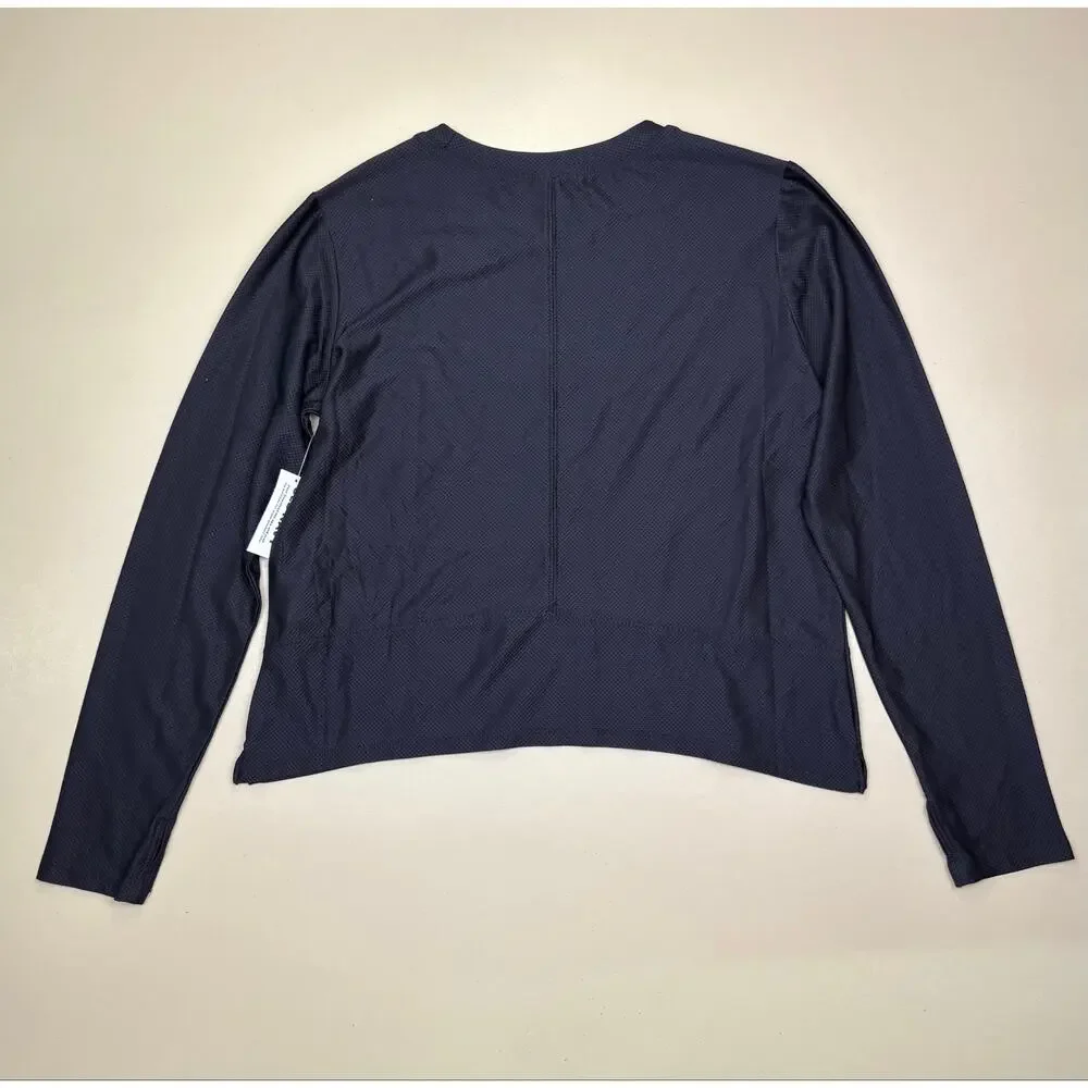 Old Navy Go-Dry Long Sleeve Performance Shirt Youth Large 10-12 Gray NWT